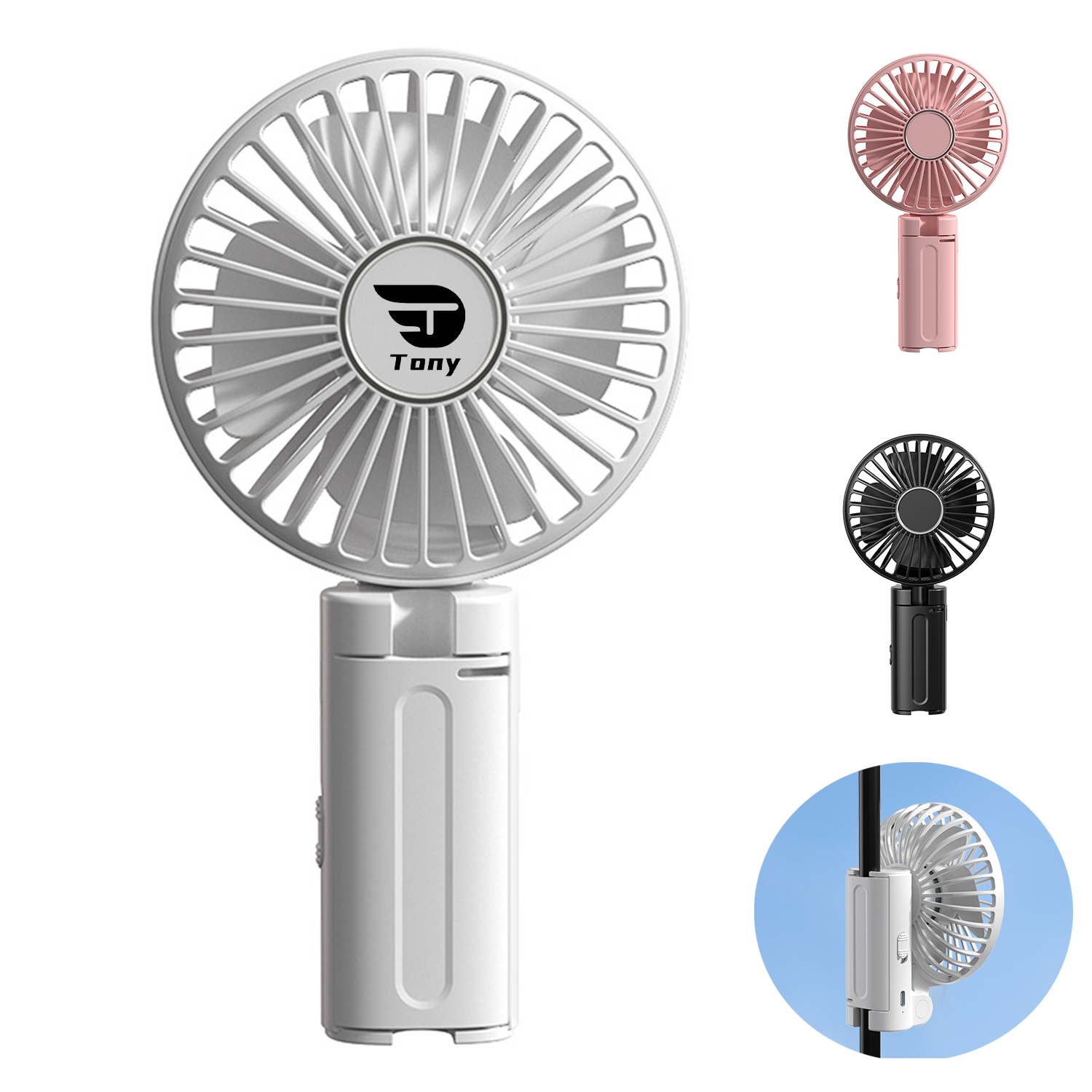 USB Foldable Clip Umbrella Fan 3