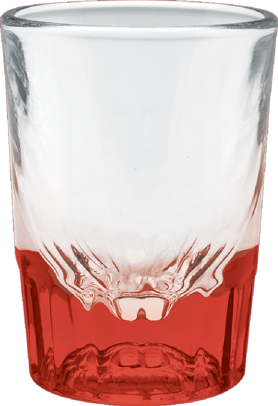 2 oz. Fluted Shot Glass - Deep Etched 8