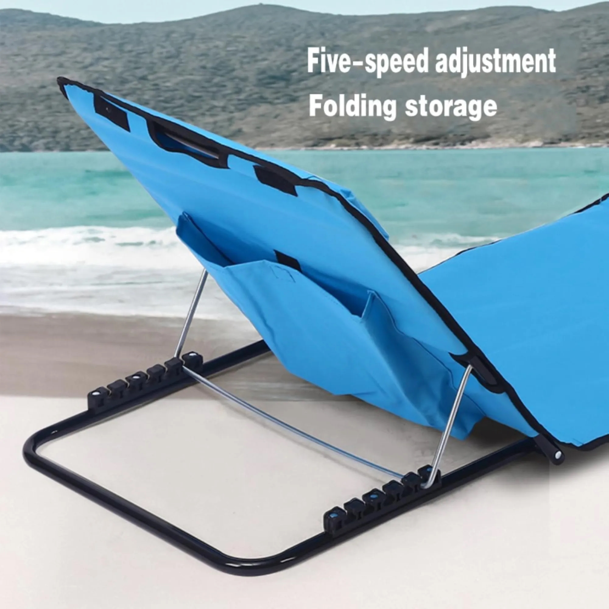 Portable Foldable Adjustable Angle Reclining Lounge Chair 5
