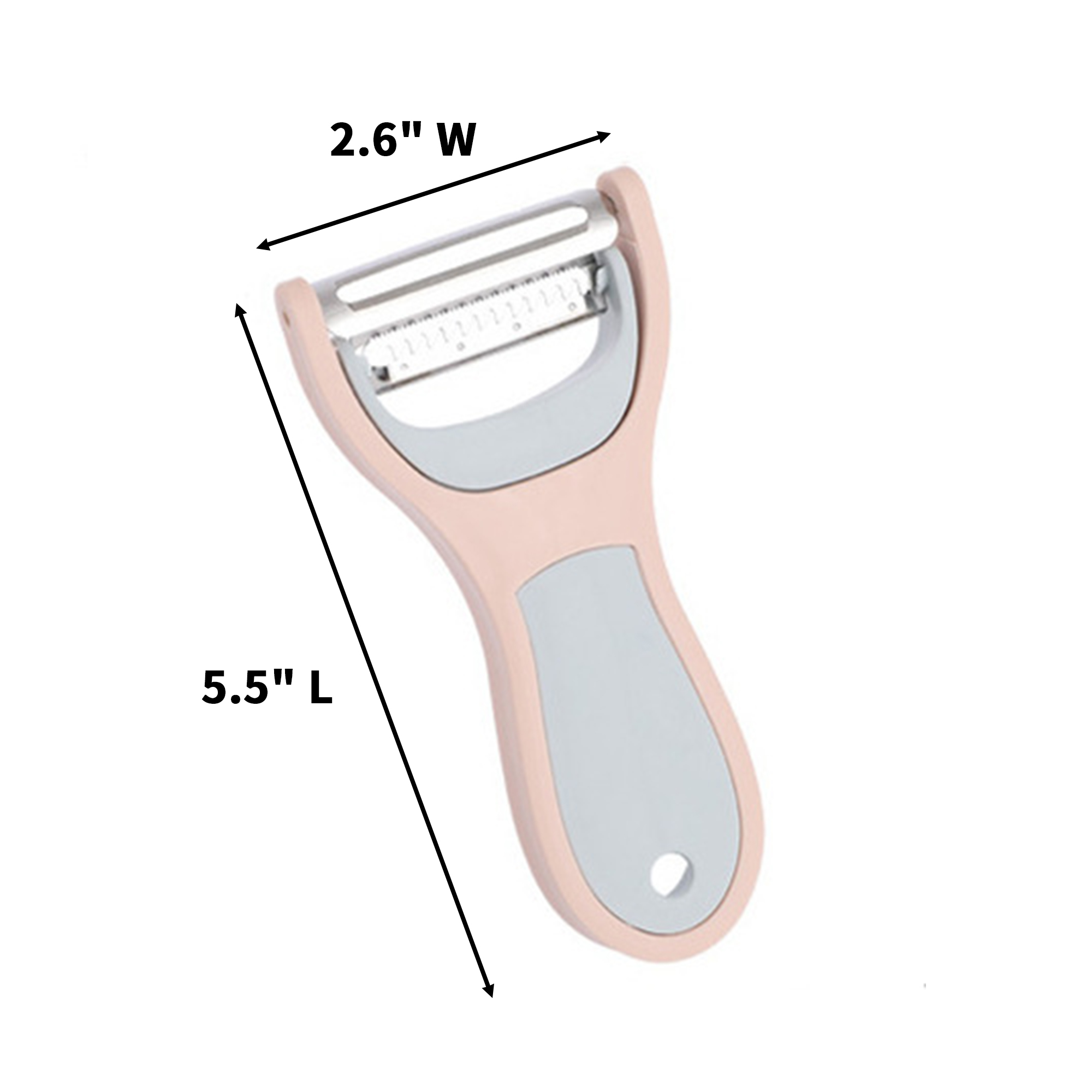 2" 1 Stainless Steel Vegetable Peeler With Plastic Handle 4