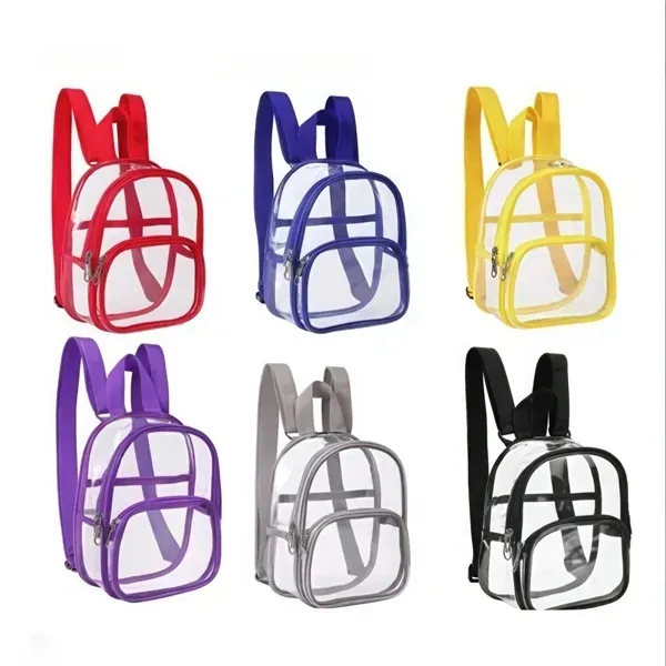 Waterproof Clear Mini PVC Backpack with Transparent Bag 22