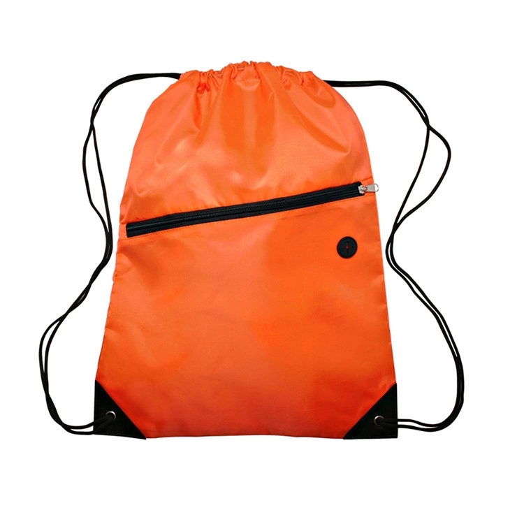 Oxford Drawstring Backpack w/ Headphone Hole 12