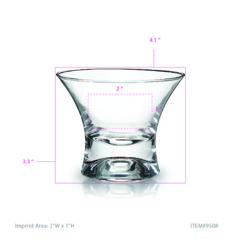 Viski® Crystal Manhattan Glass, set of 2 5