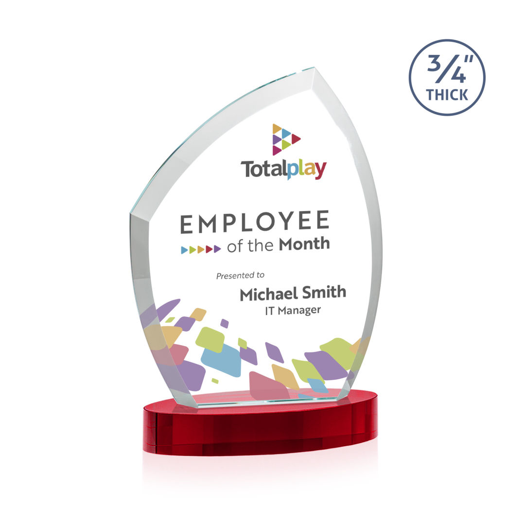 Daltry VividPrint™ Award on Alberton Base - Red 7