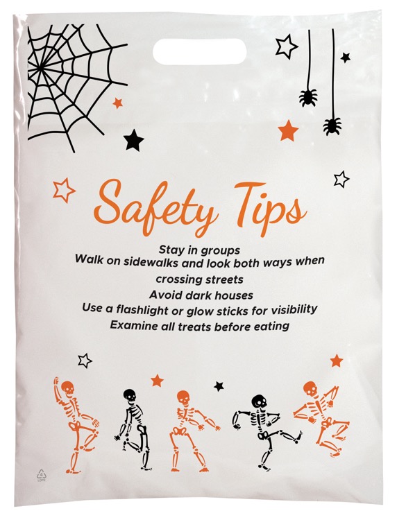 Halloween Scatter Design 2 Plastic Bag (12" x 15") 2