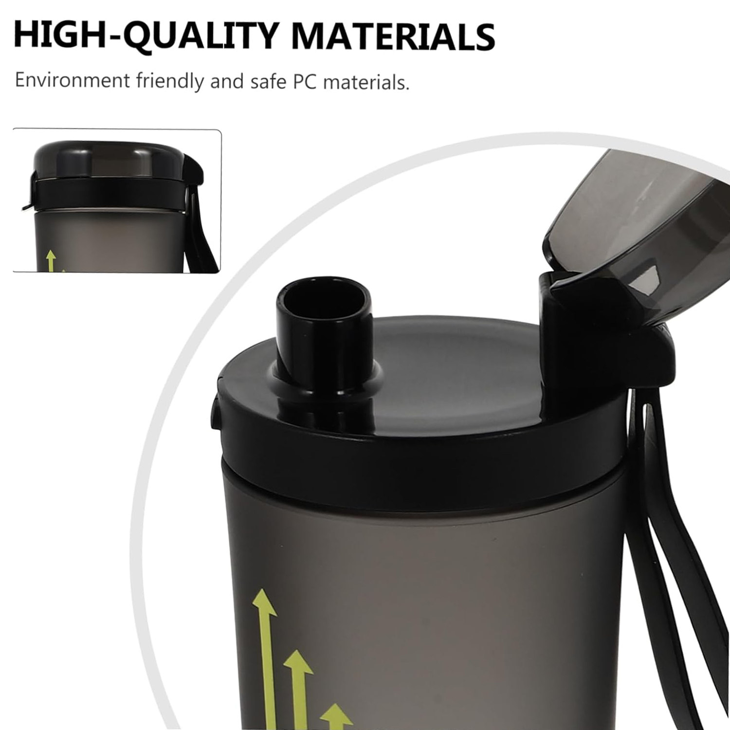 Frosted Anti-Burst Shaker Cup Plastic Bottle 3