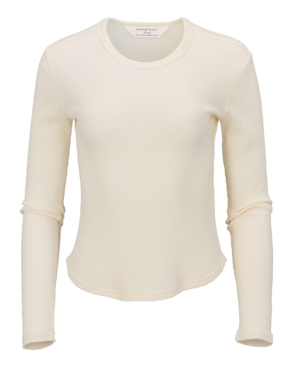 Women's Waffle Knit Baby Long Sleeve T-Shirt - BW3103 19