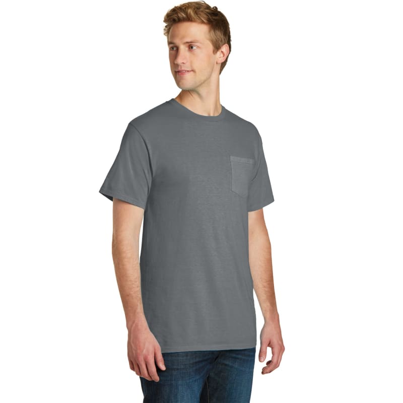 Port & Company Beach Wash Garment-Dyed Pocket Tee. 35