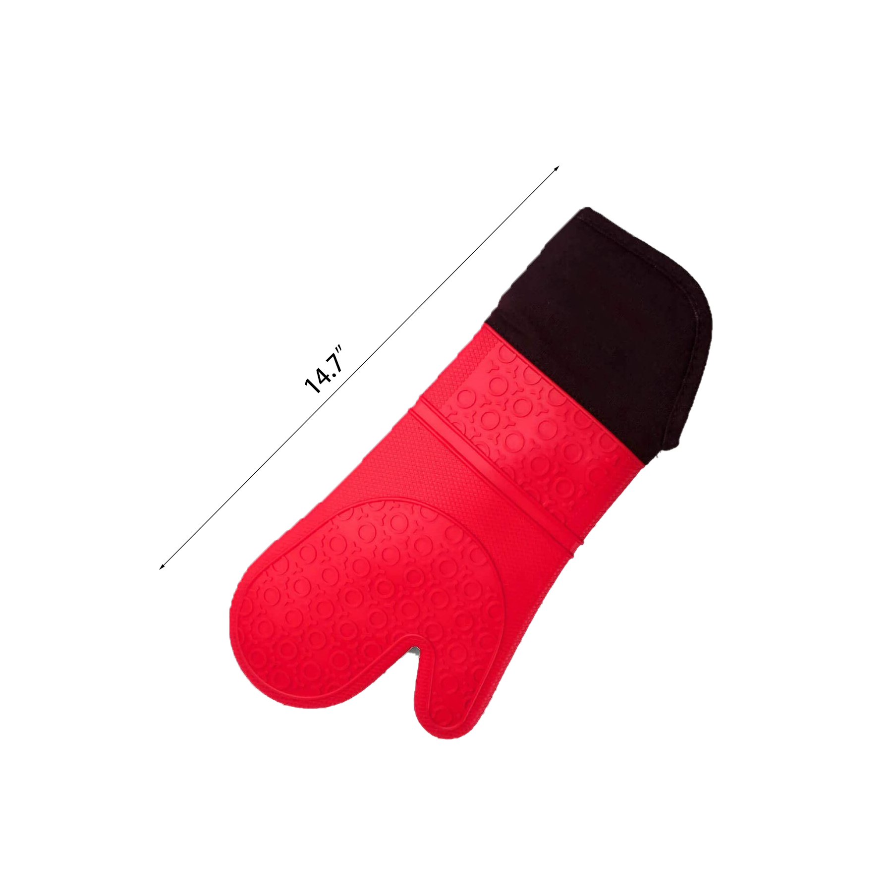 Extra Long Professional Silicone Oven Mitt 2