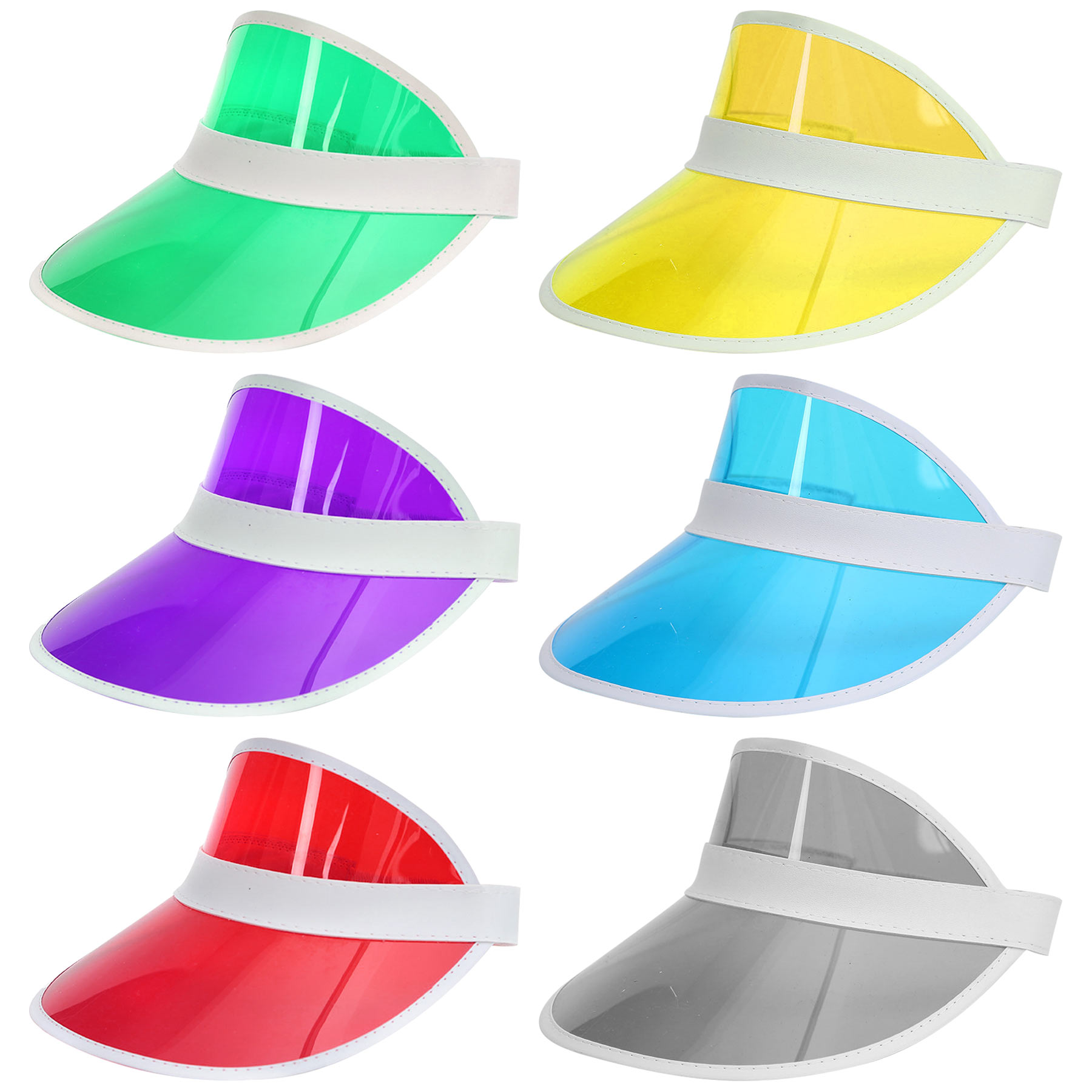 PVC Sun Visor Hats 1