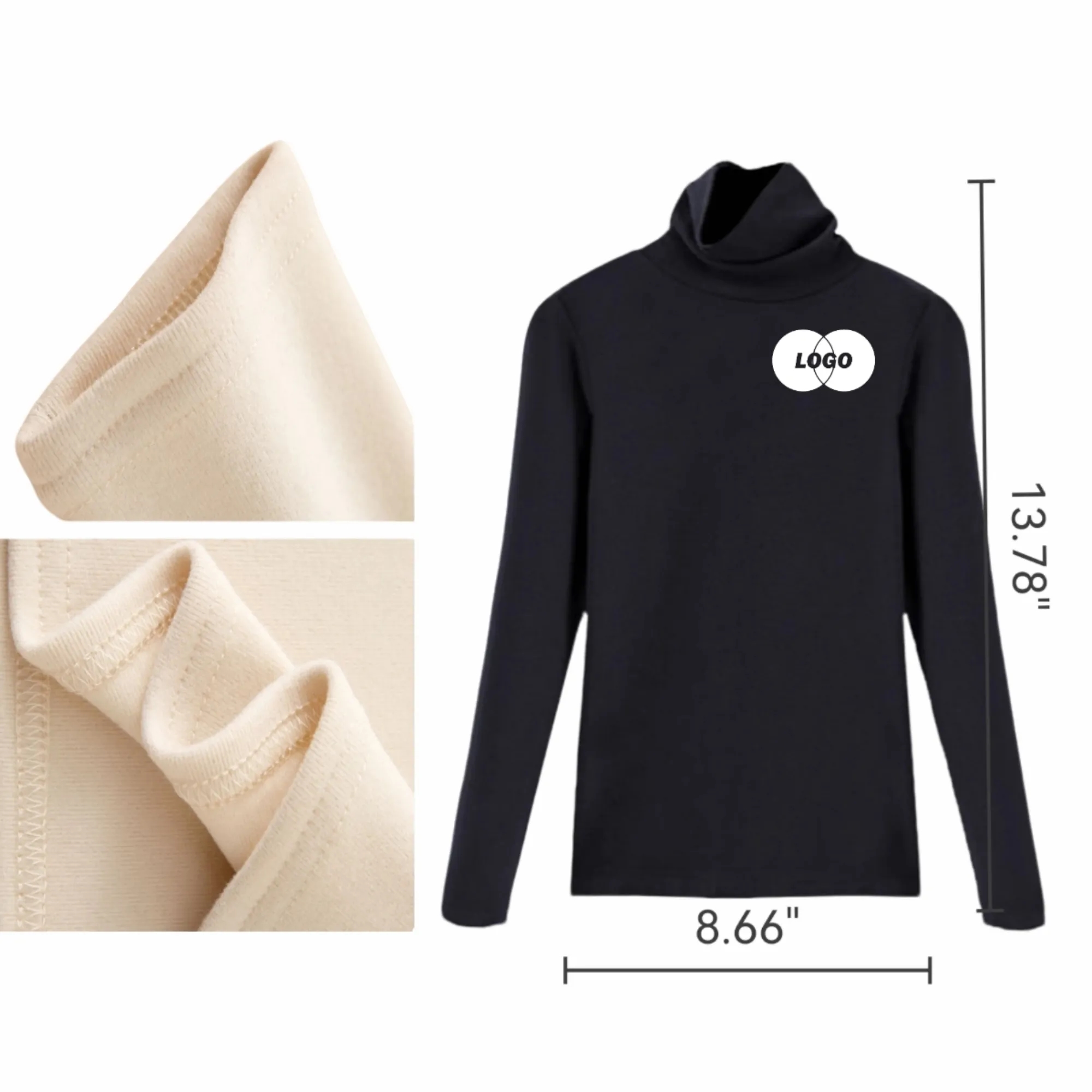 Half-High Neck Thermal Fleece Undershirt 4