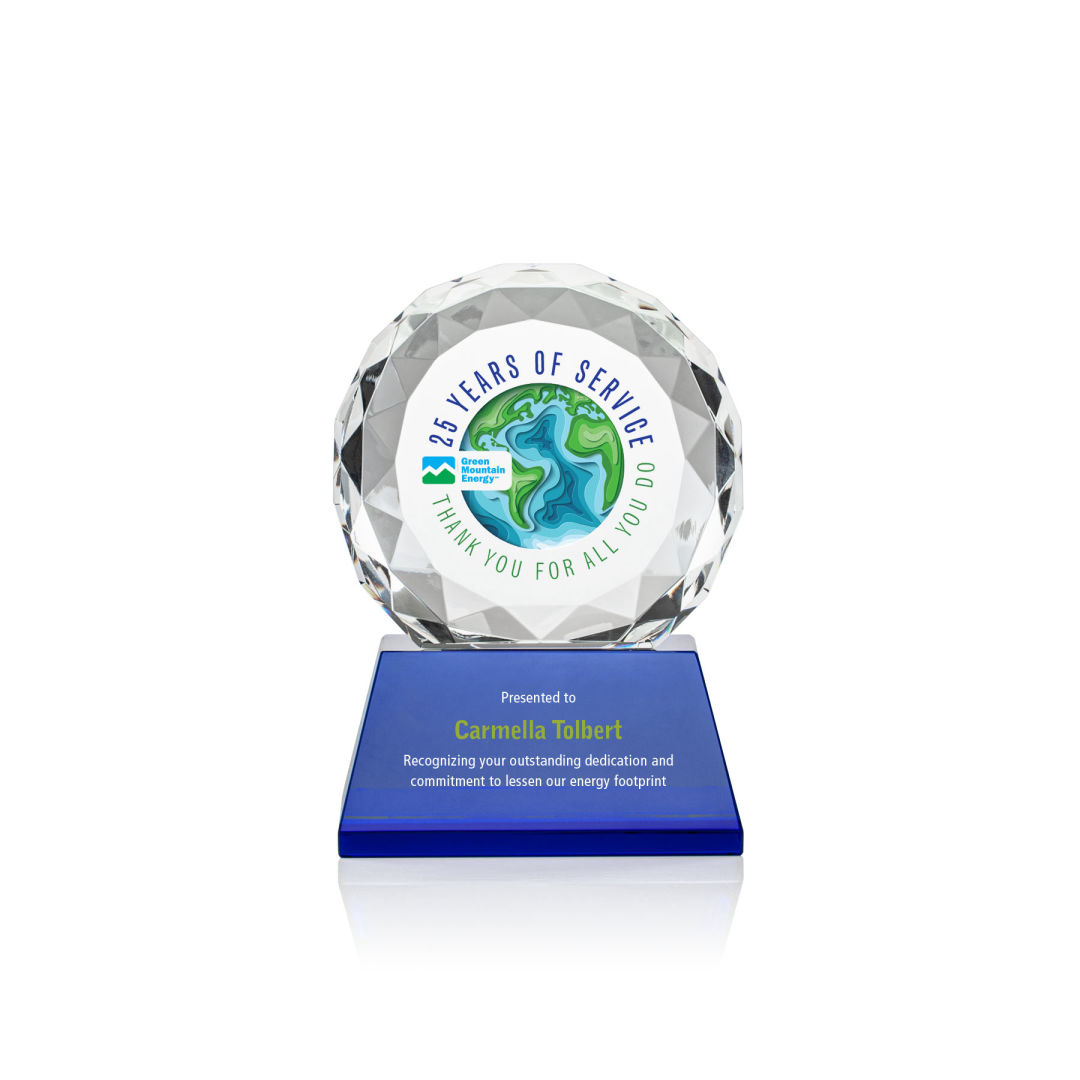 Seville VividPrint™ Award on Entwhistle Base - Blue 7