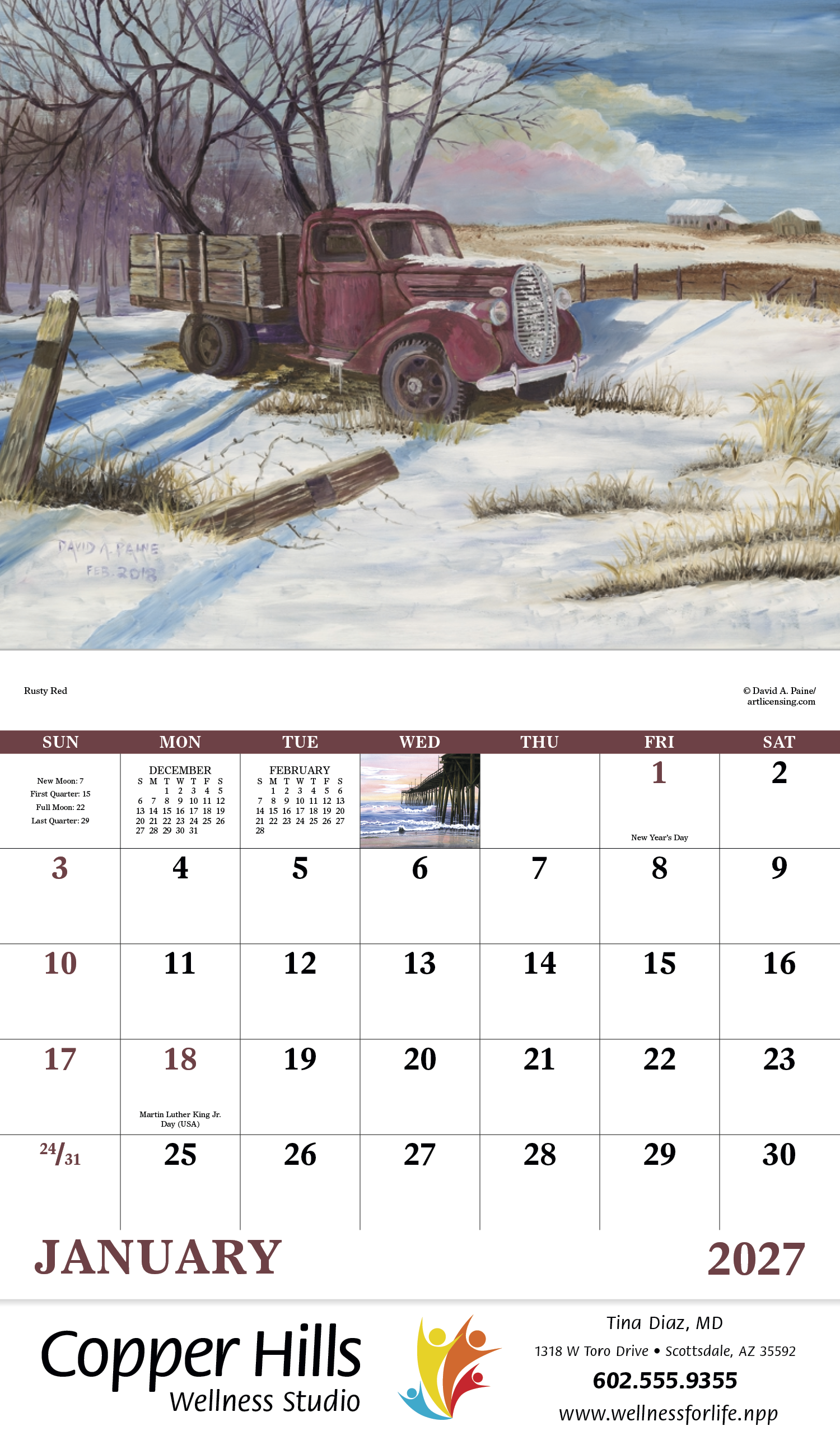 Good Value™ Scenic Memories - Stapled Calendar 23