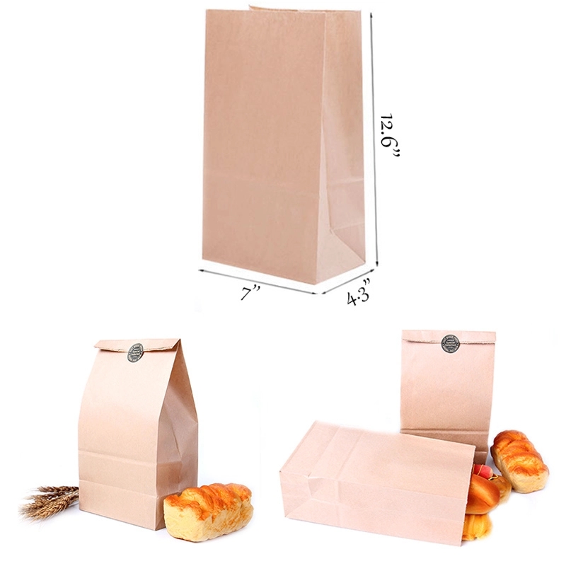 Kraft Paper Bag Baking Bread Tote 2