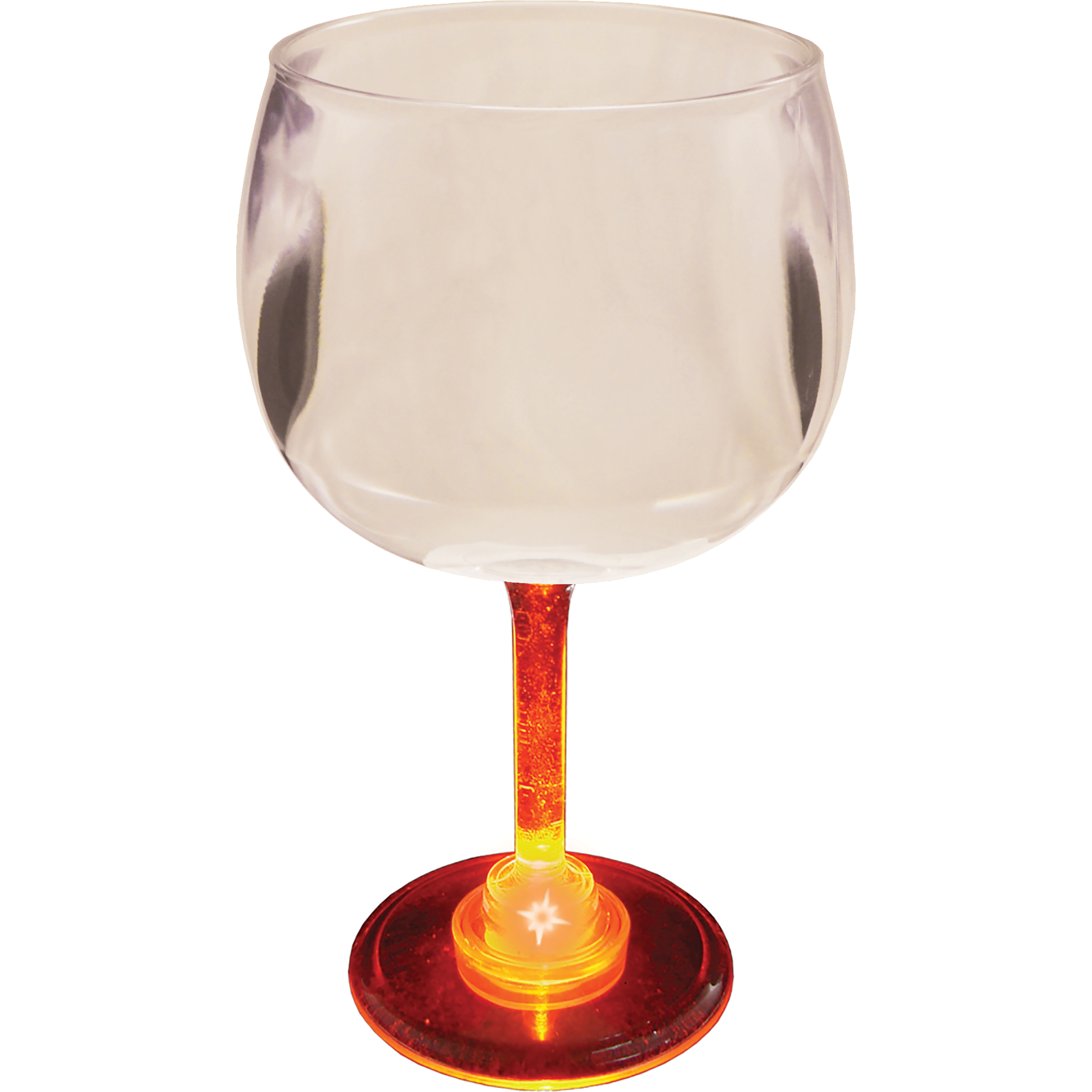 12oz Light Up Standard Stem Plastic Wine Goblet 22