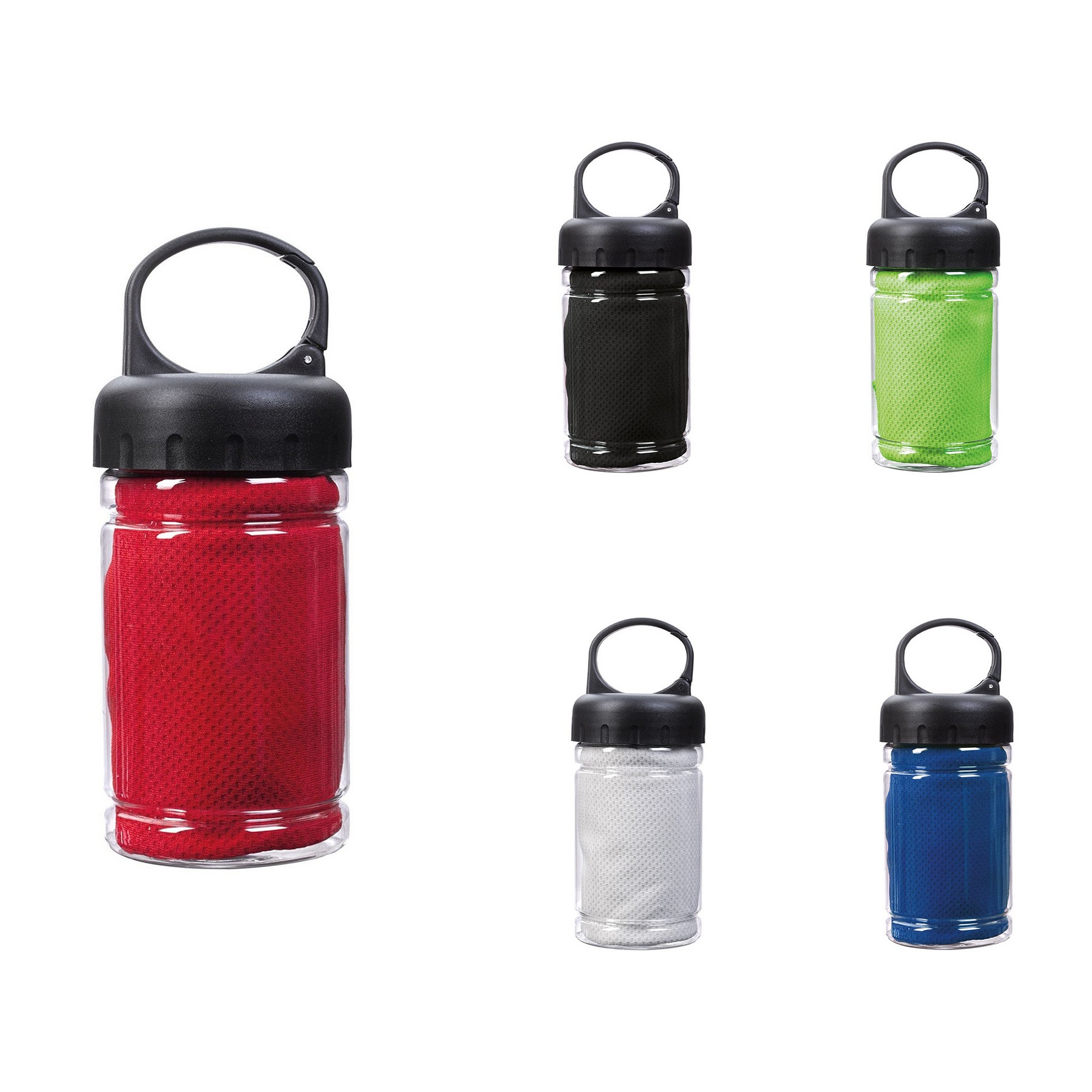 Promo Carabiners Bottle With Cooling Towel 4