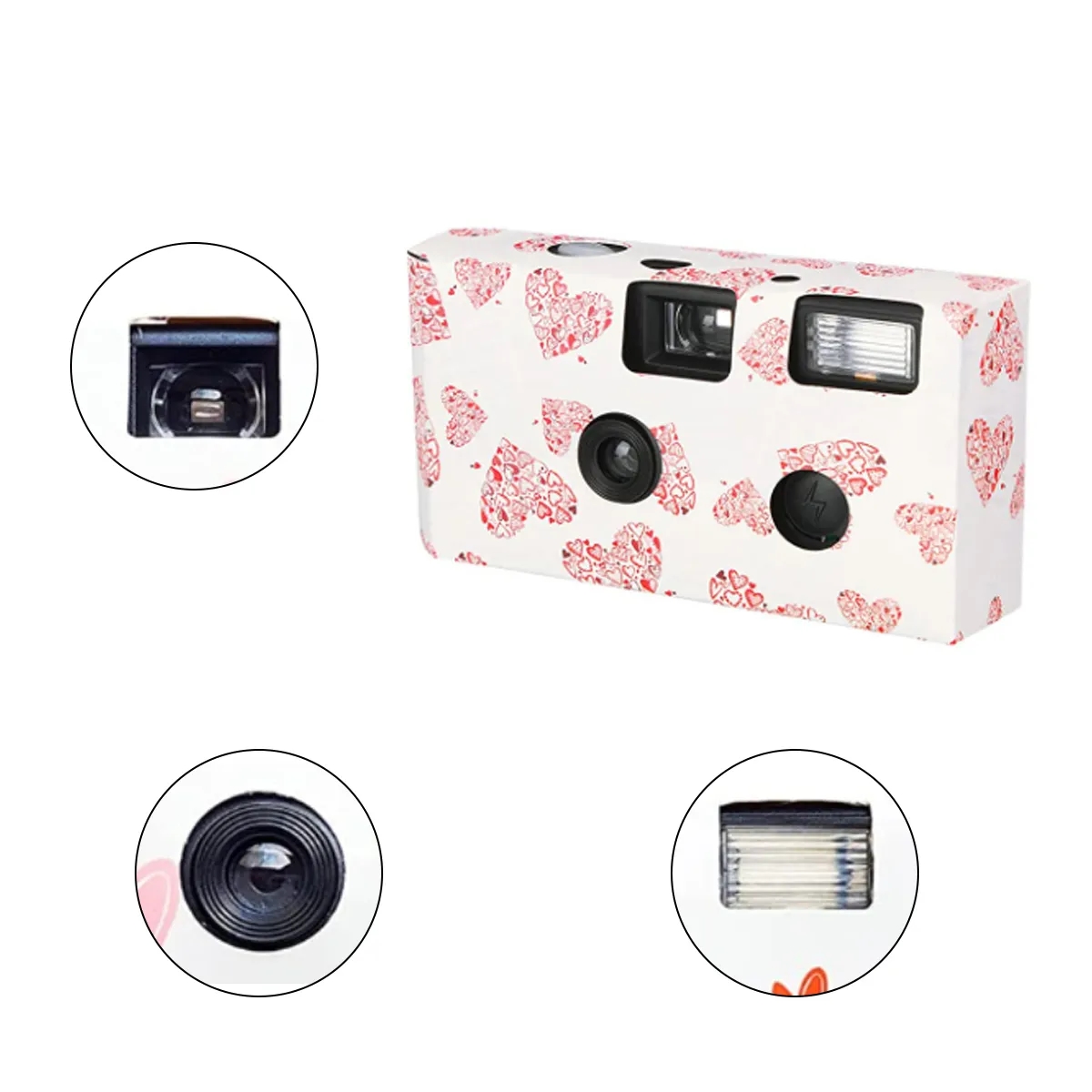 Customizable Single-Use Disposable Cameras with Flash 1