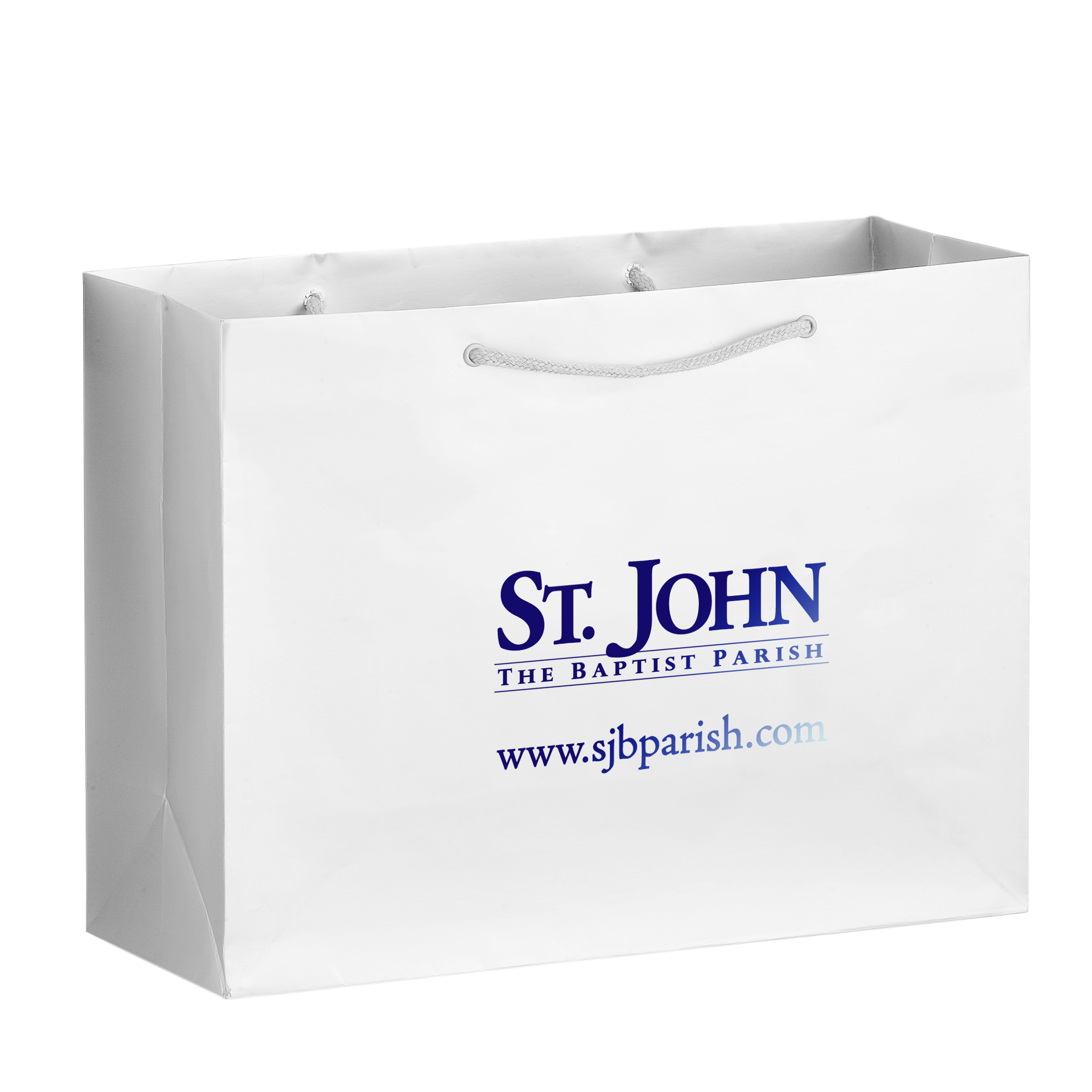 Matte Laminated Euro Tote Bags - Foil Stamped 18