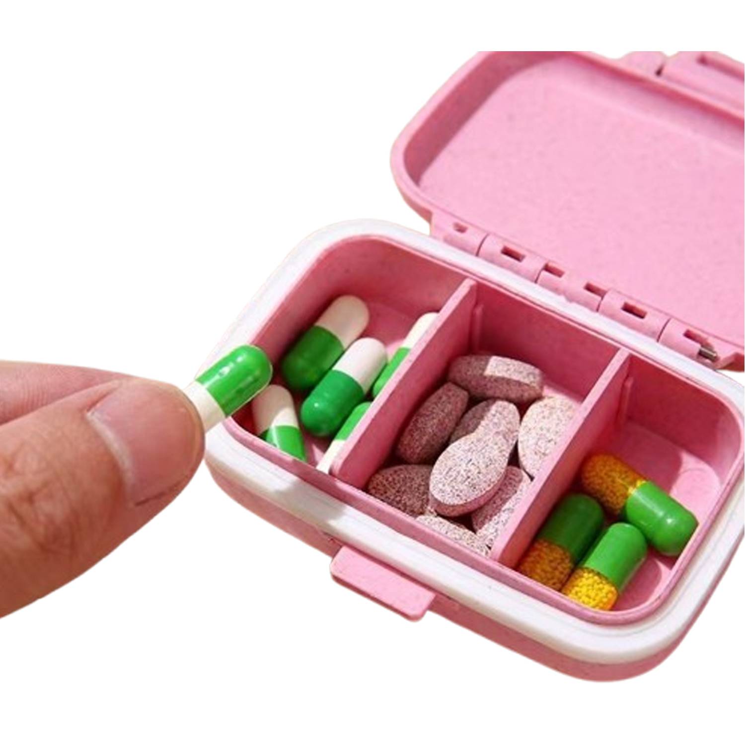 Waterproof Portable Pill Box for Daily Use w/ Compartment 8