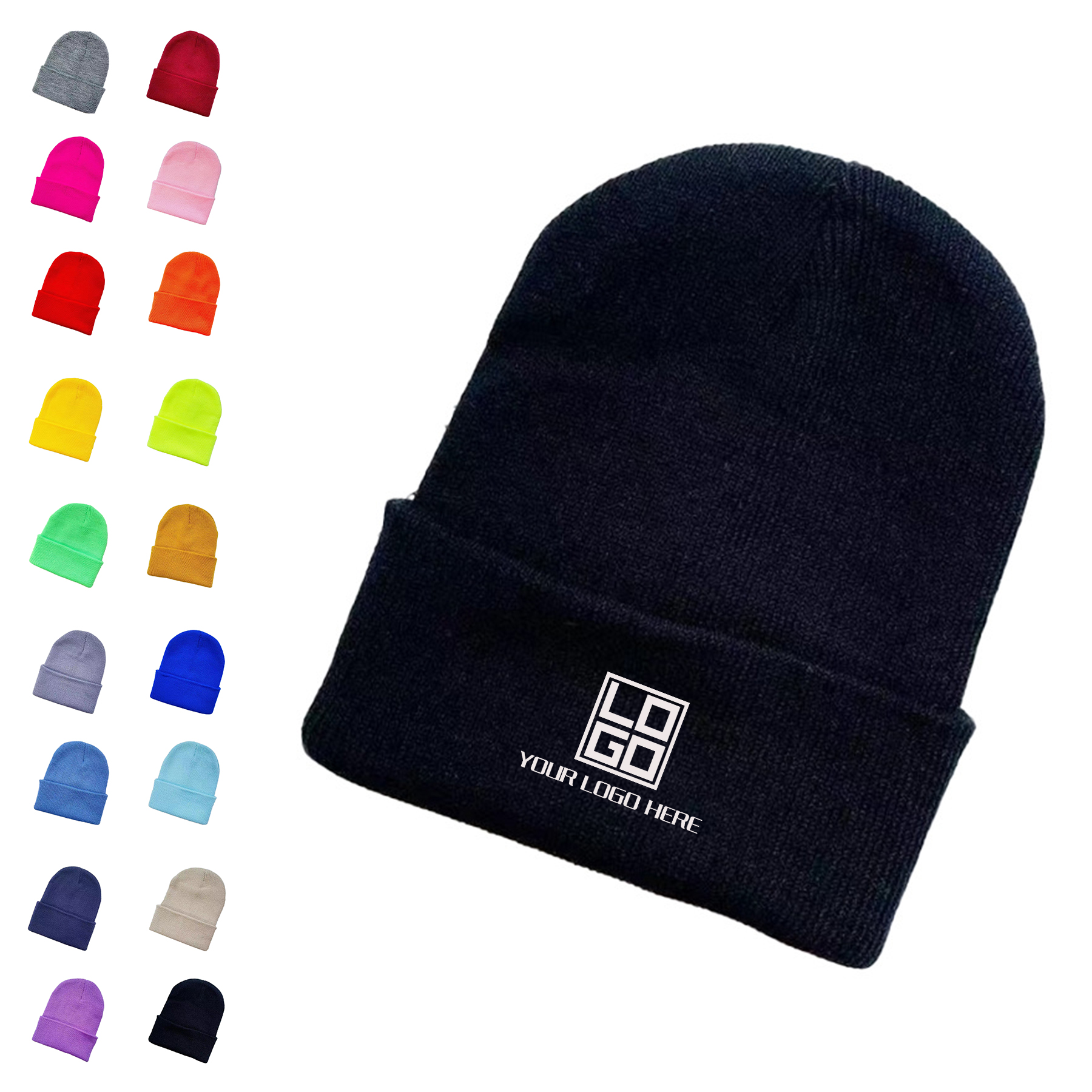 Knit Beanie Cap 2