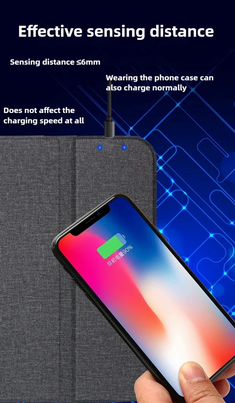 Wireless Charging Mouse Pad with Phone Stand 1