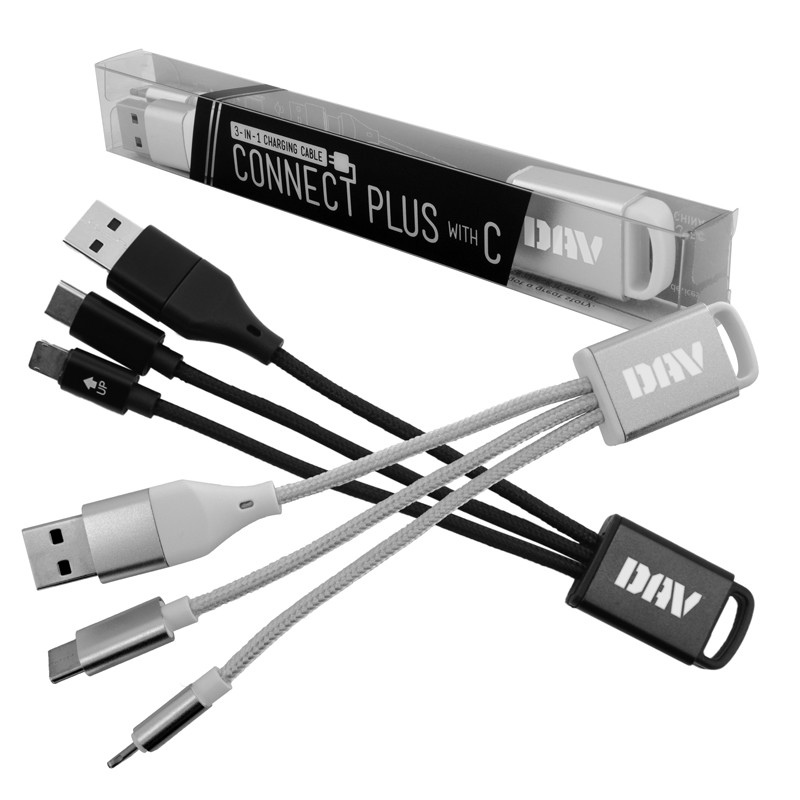 Connect Plus 3-in-1 Charging Cable with Type-C Input 20