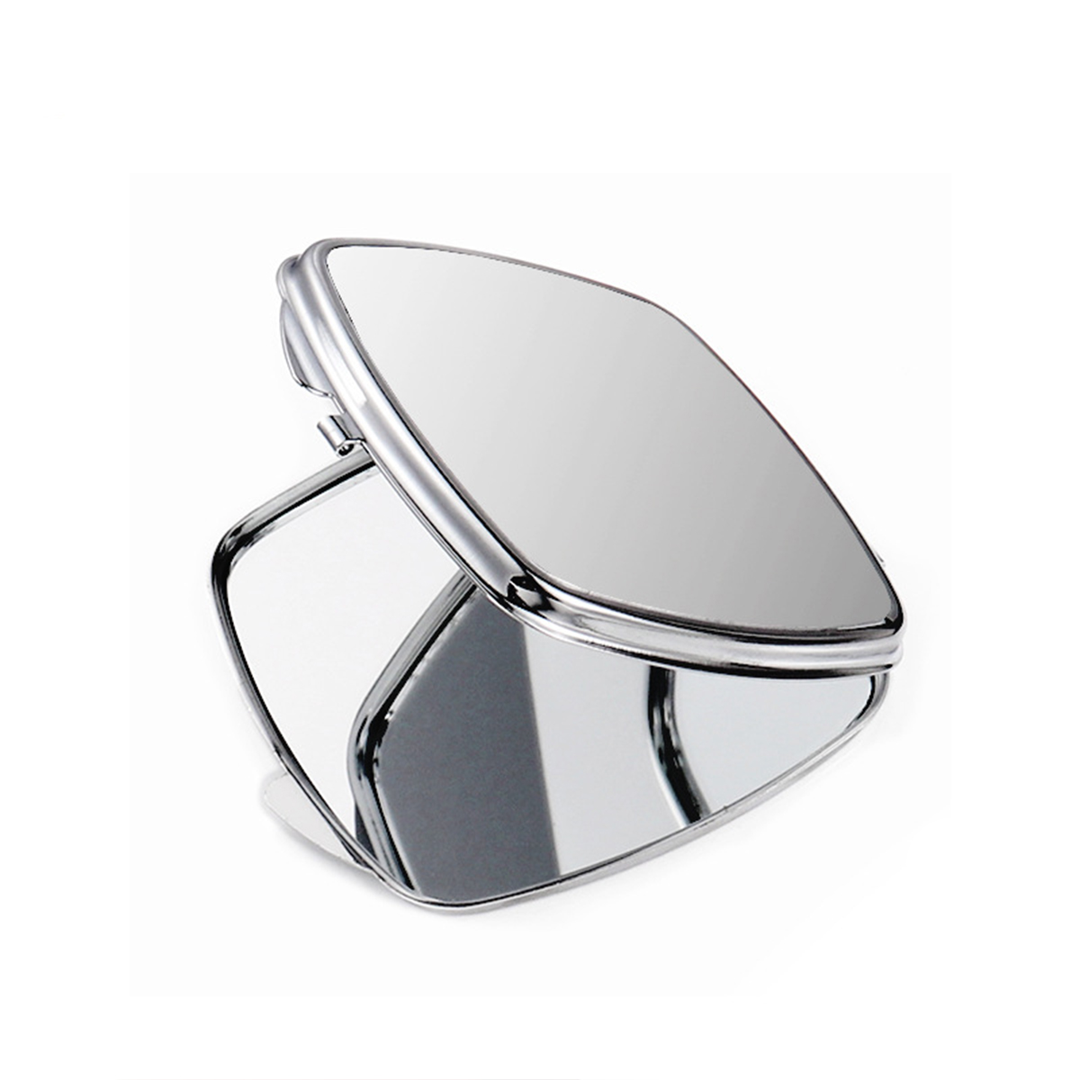 Simple Blank Makeup Mirror Love Square Round Stainless Steel 7