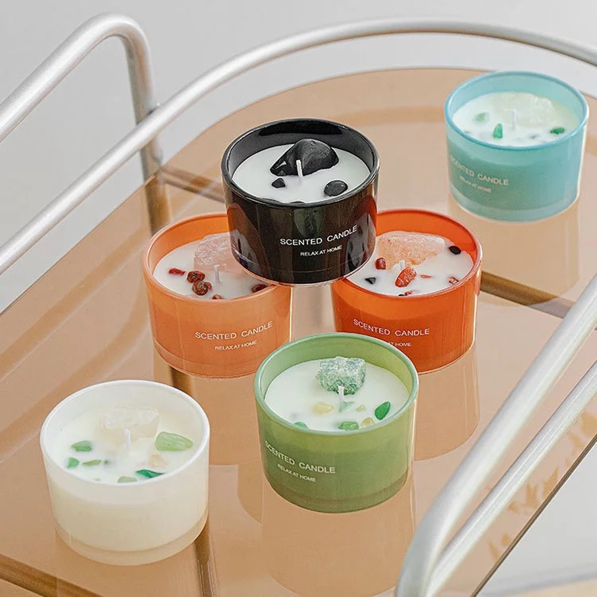MOQ 10 pcs 2 Ounce Romantic Scented Candle 3