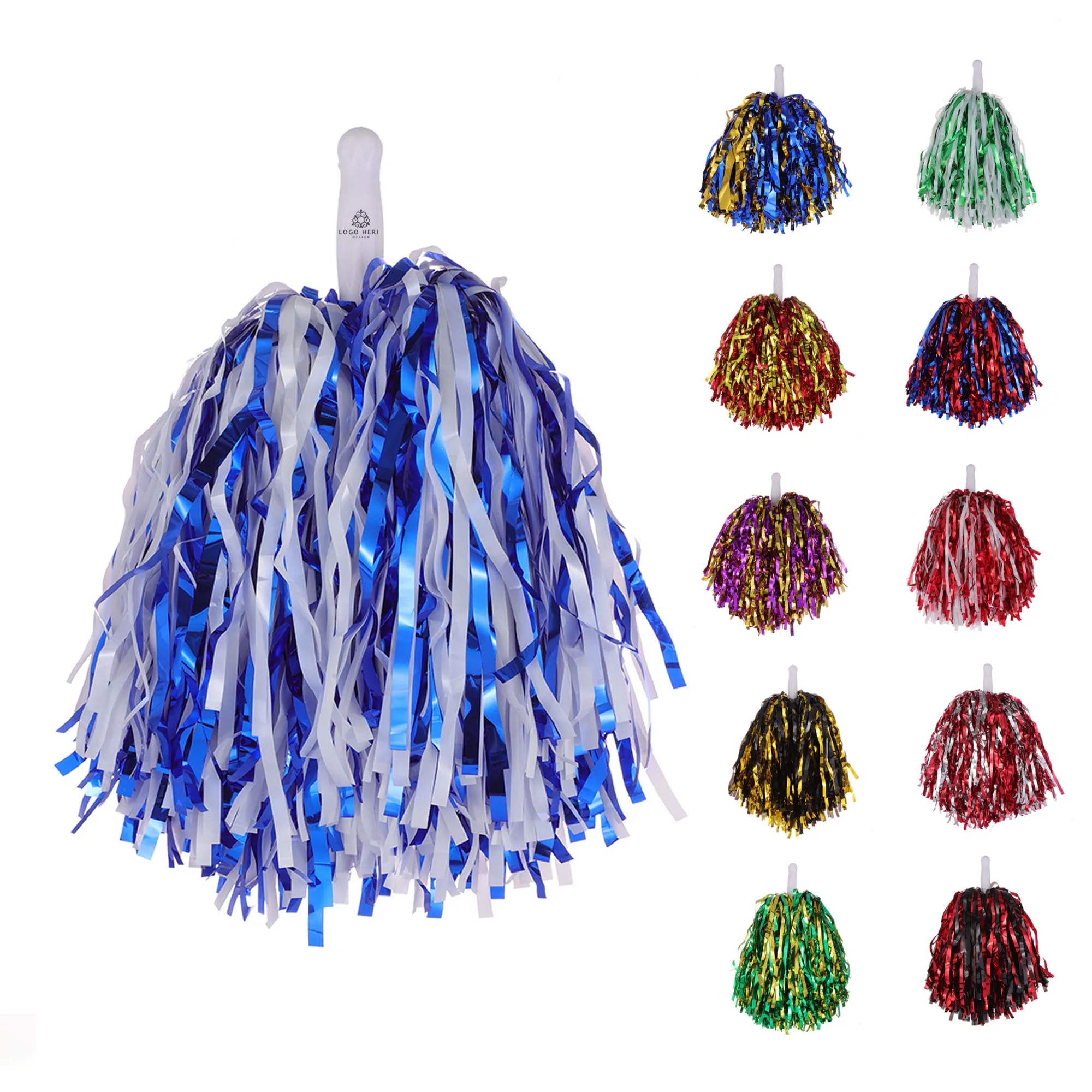 Custom 12" Cheerleading Handle Pom 8
