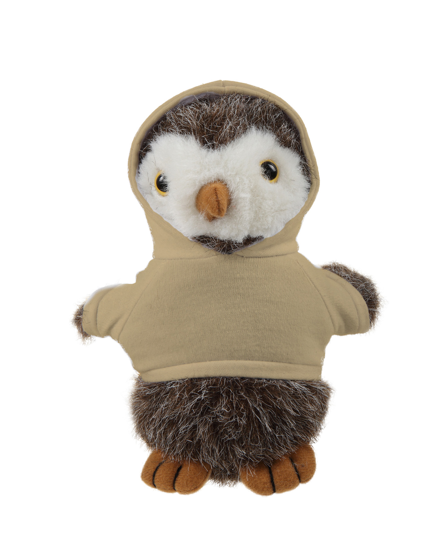 Soft Plush Standing Owl wearing a Hoodie 12