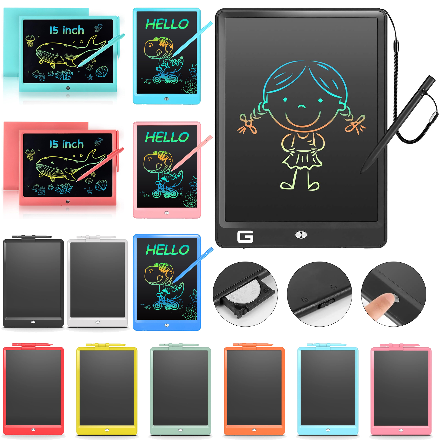LCD Writing Tablet for Kids 2