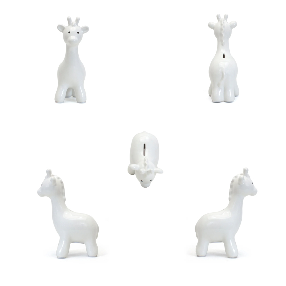 9" Jumbo Ceramic Giraffe Money Bank 3
