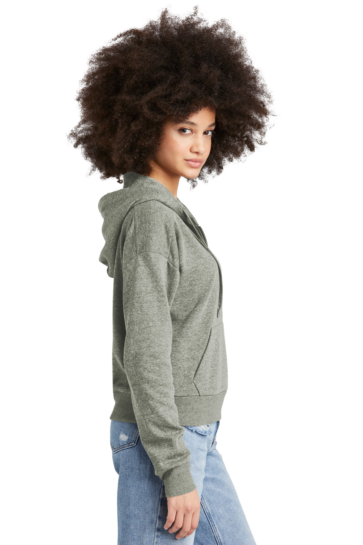 District Women's Perfect Tri Fleece 1/2-Zip Pullover DT1311 22