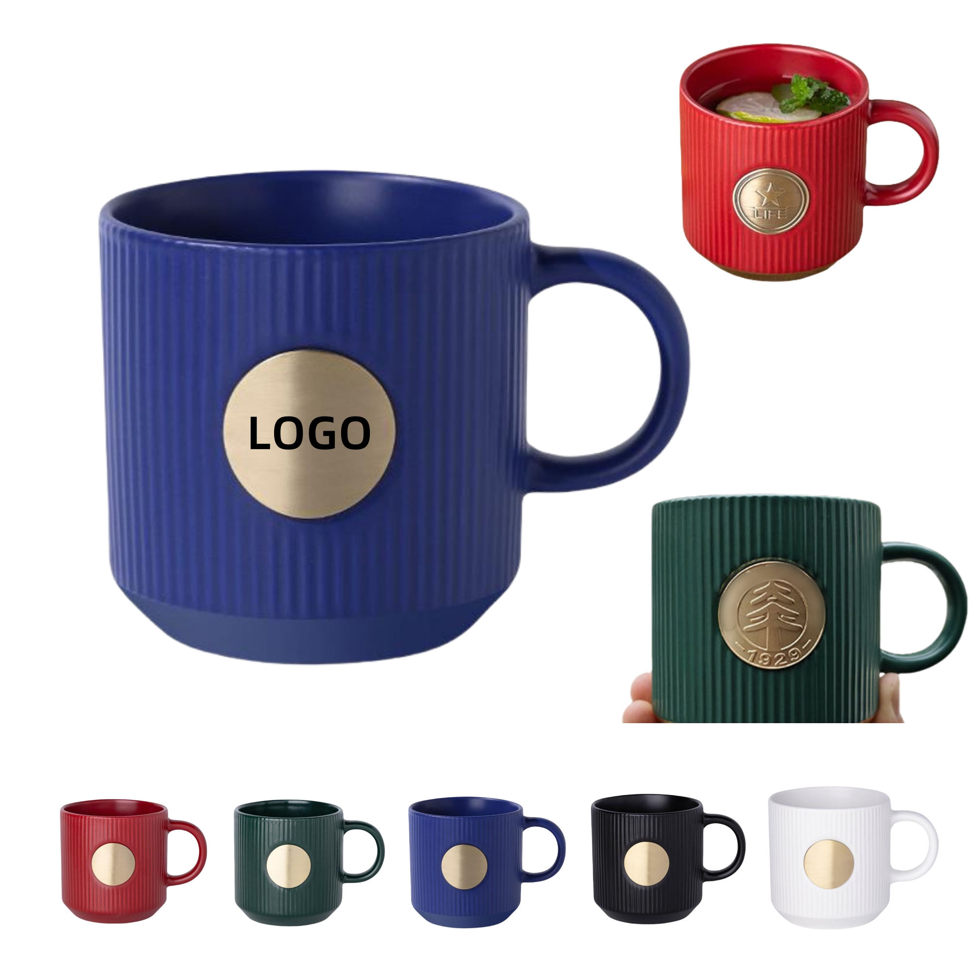 Custom Embossed Logo Mug 2
