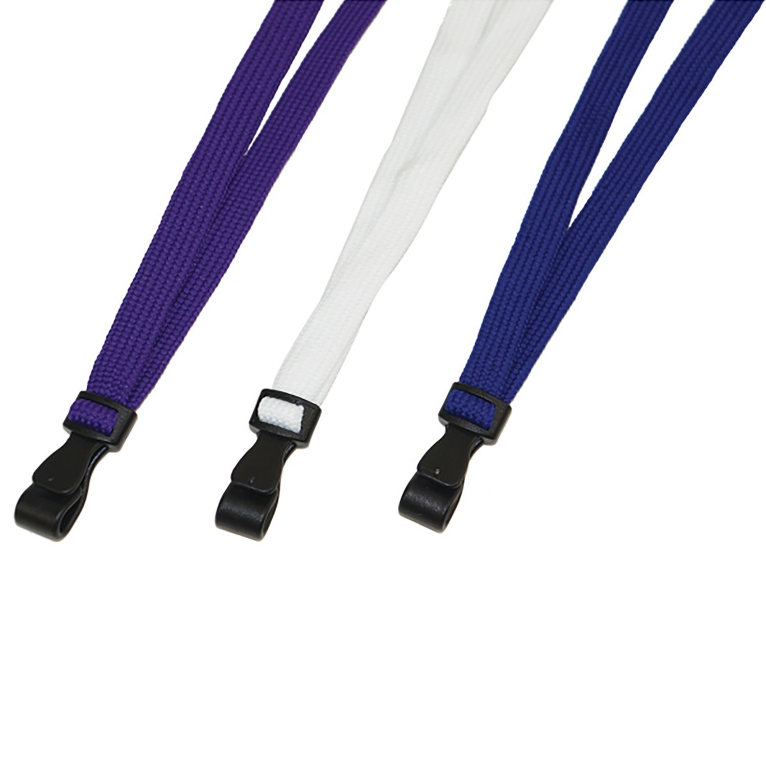 3/8 inch Flat BLank Lanyards with Plastic Attachment 2