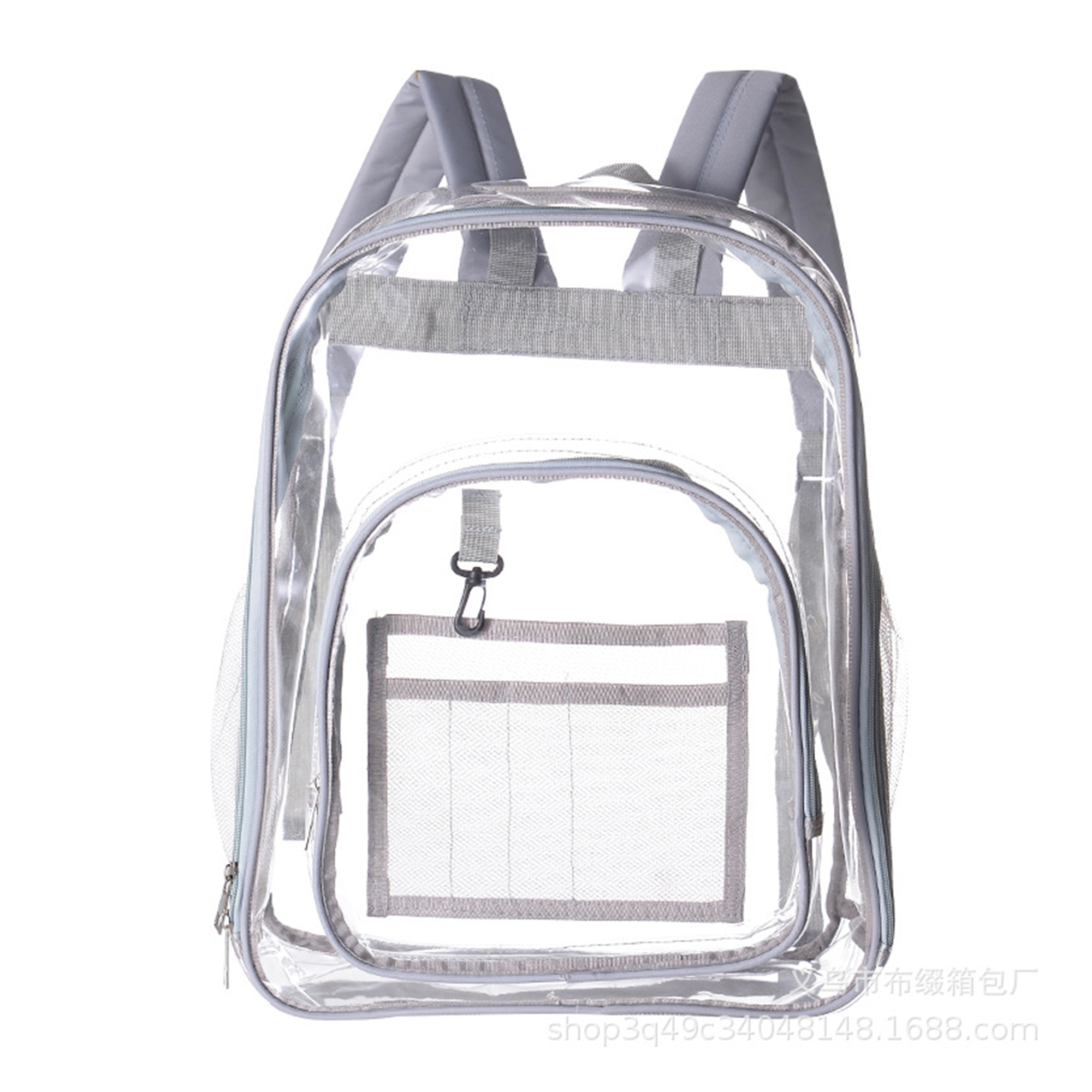 Clear Vinyl Shoulder Backpack 12" Length X 6" Width X 16" Height 9