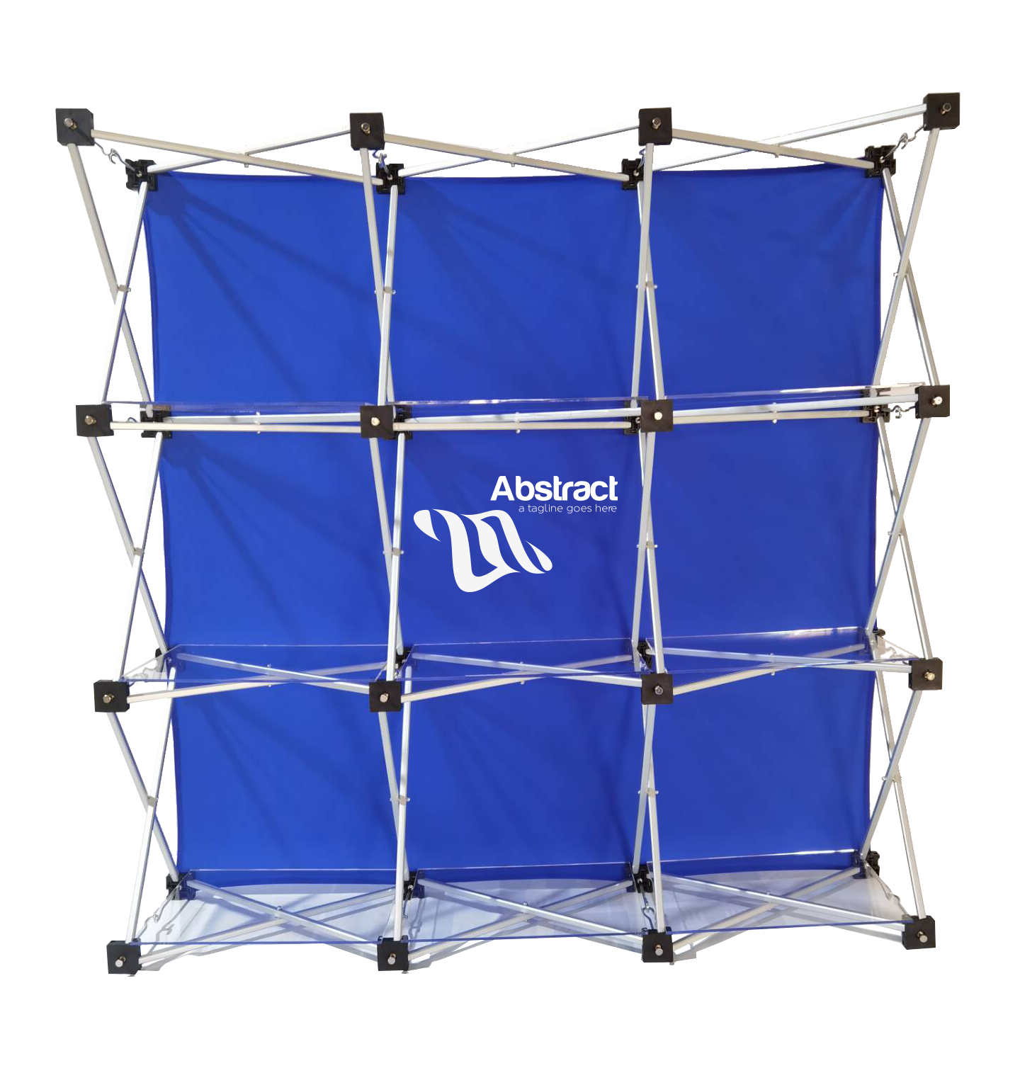 Table Top Grid Banner w/Shelves 49"x49" 2