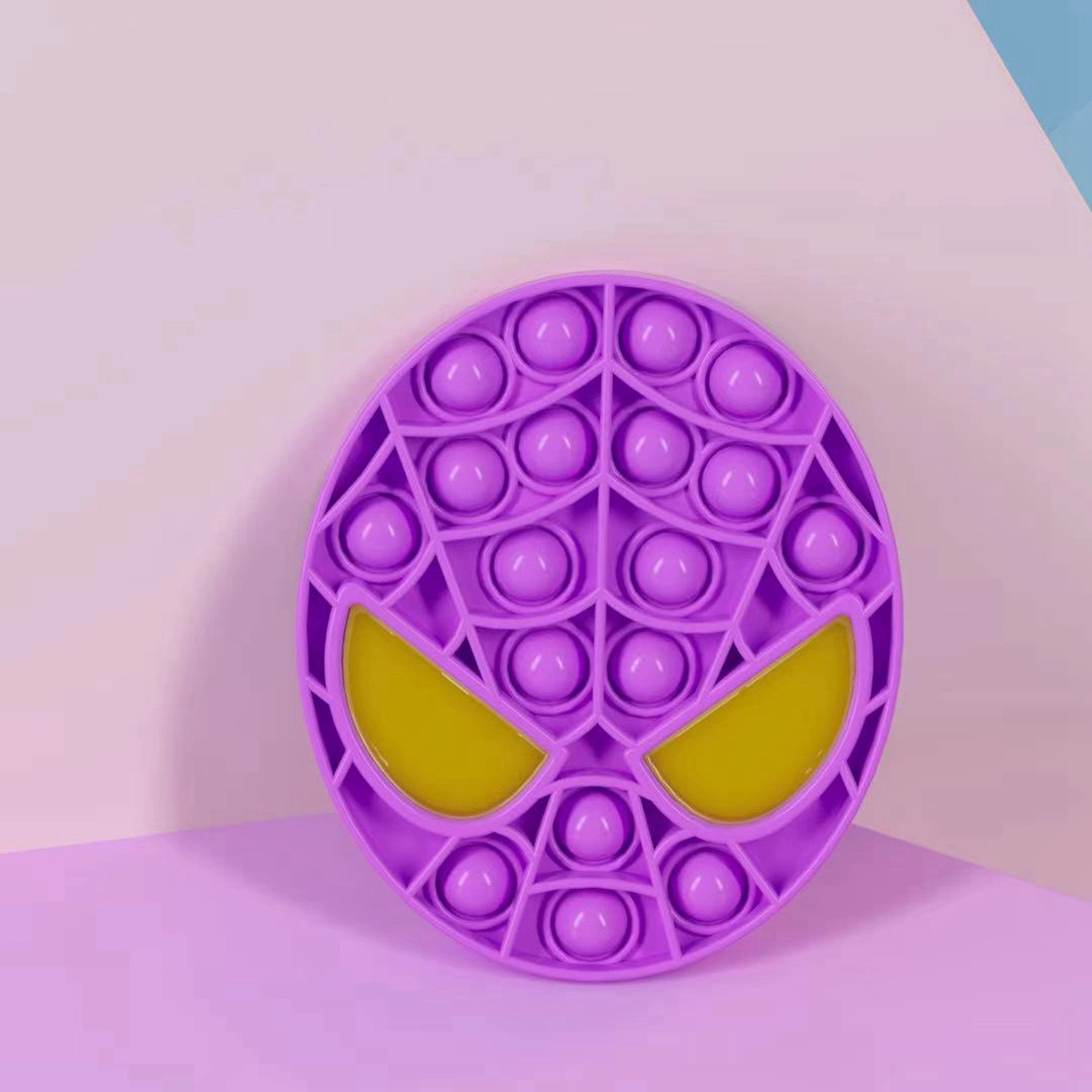Super Man Shape Push Pop Bubble Ball Toy 6