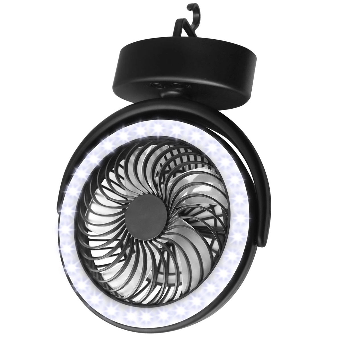 Portable Camping Fan With Led Lantern 6