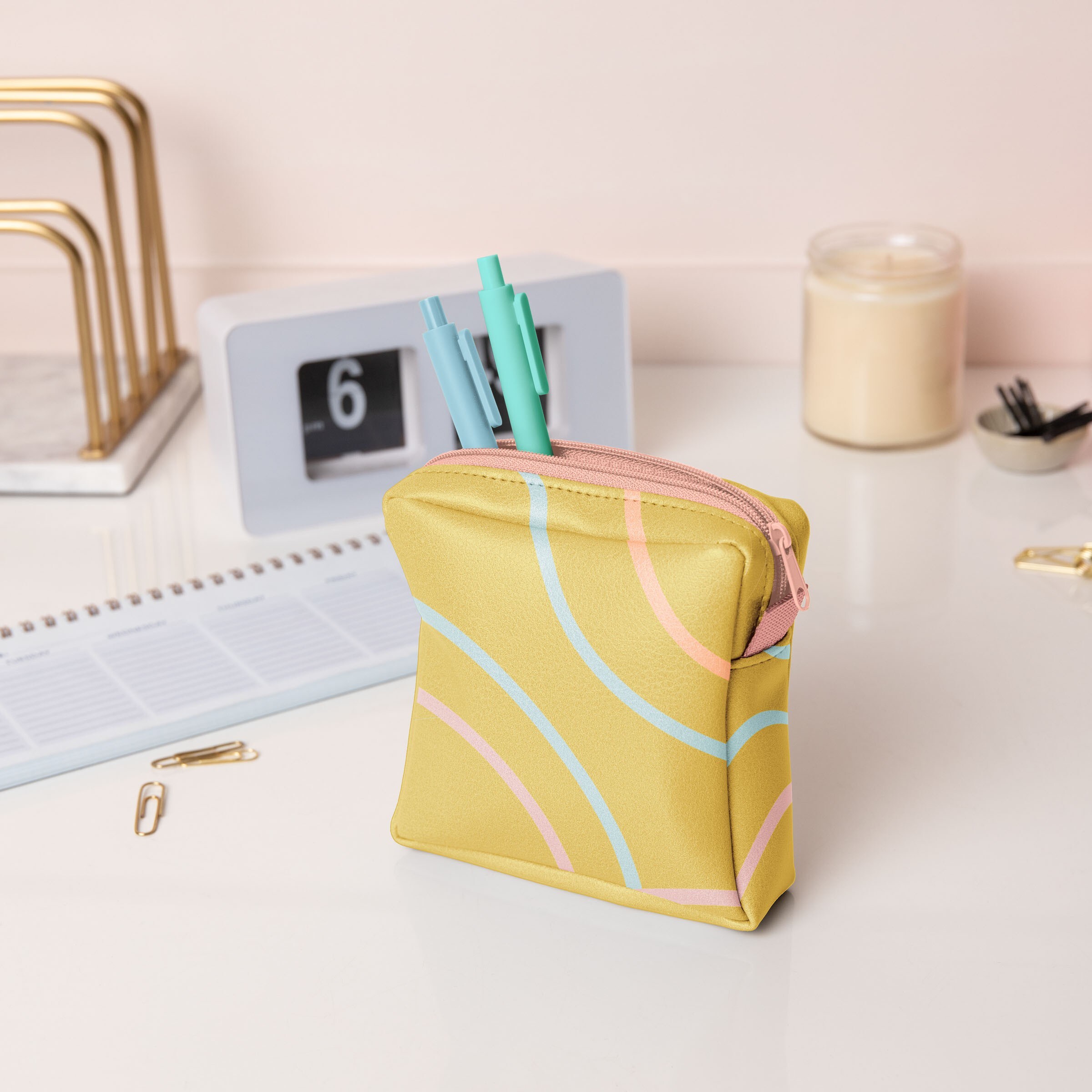 MOD POUCH - SMALL - VEGAN LEATHER