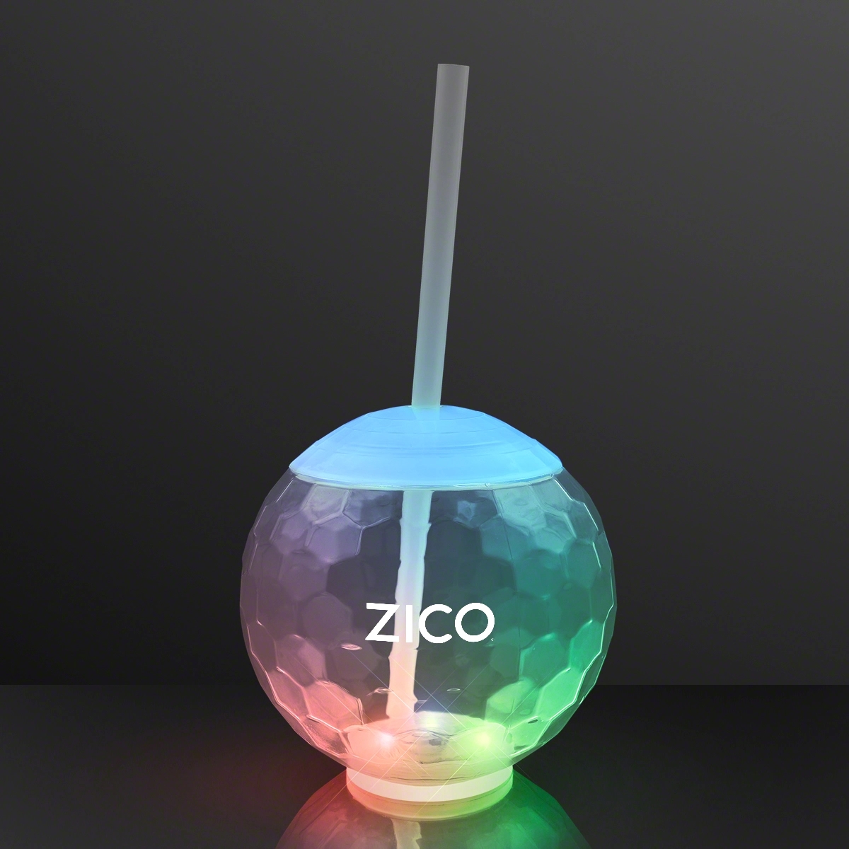 LED Disco Ball Tumbler Cup, Deluxe Light Base 1