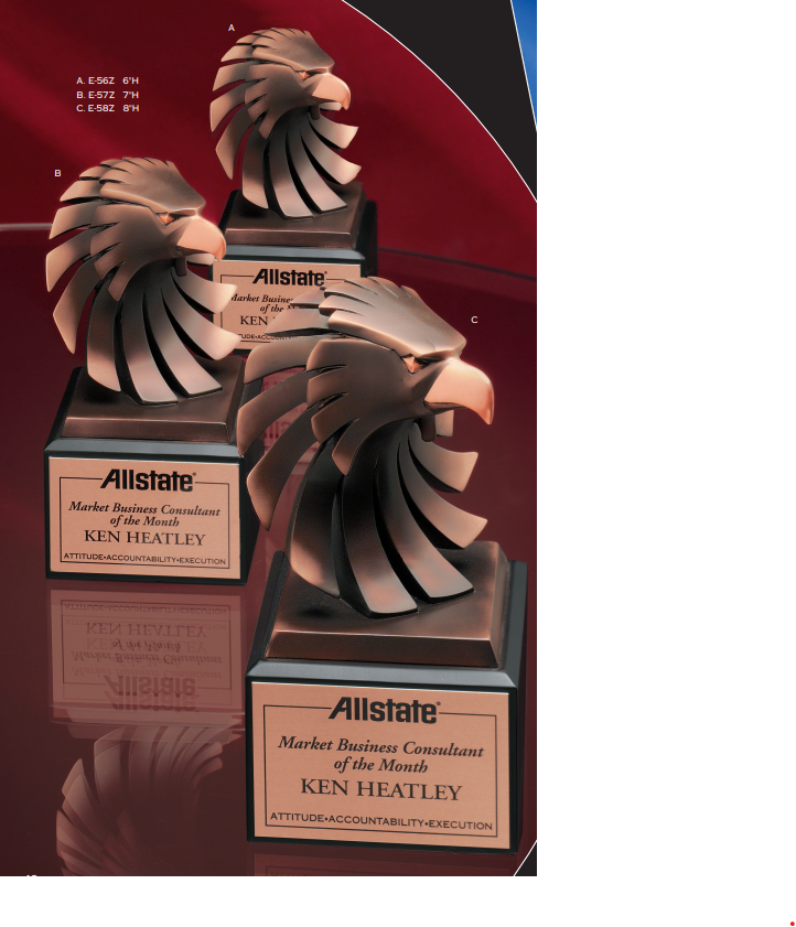 Bronze Modern Eagle Head Award 2
