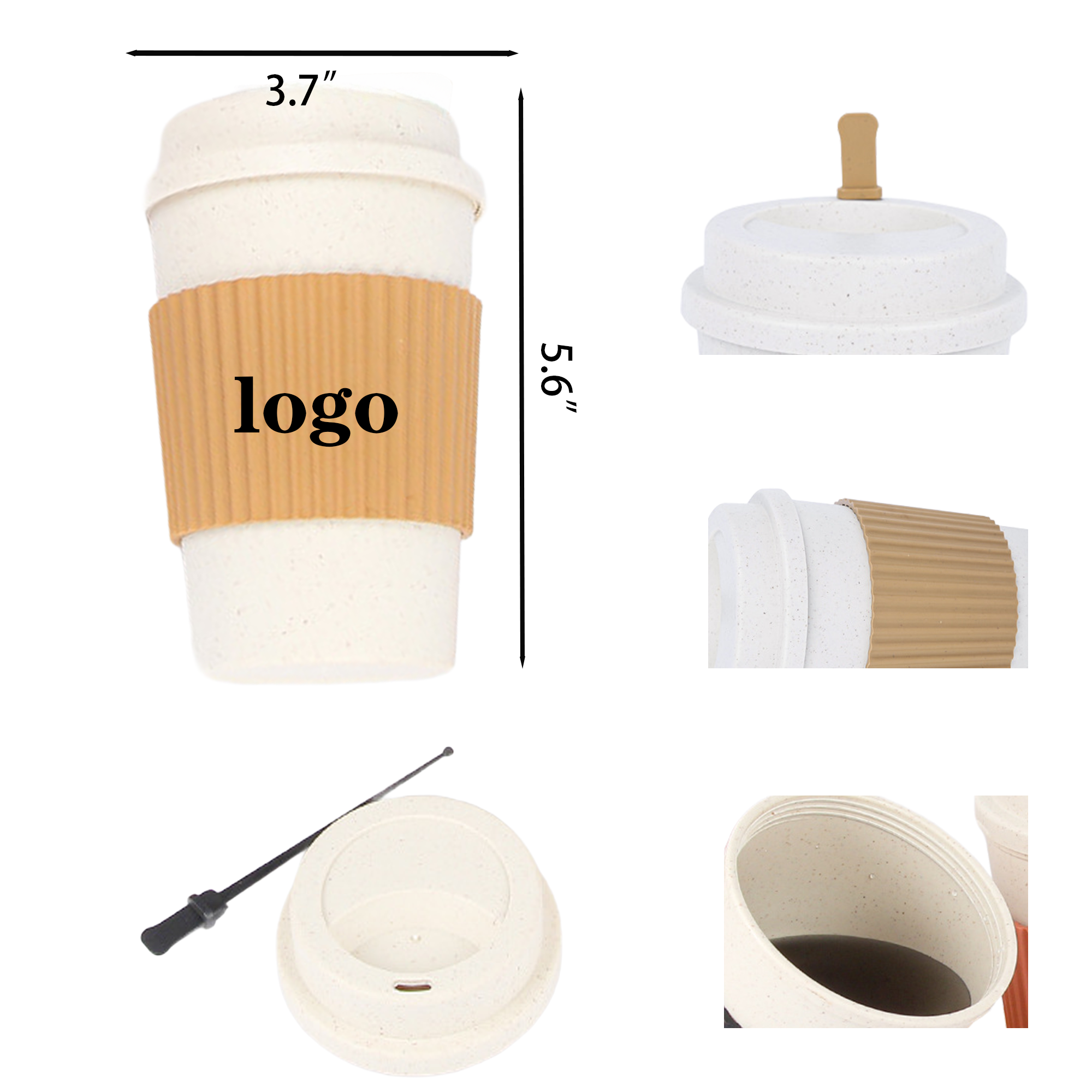 16oz Full color minimalist coffee cup 2