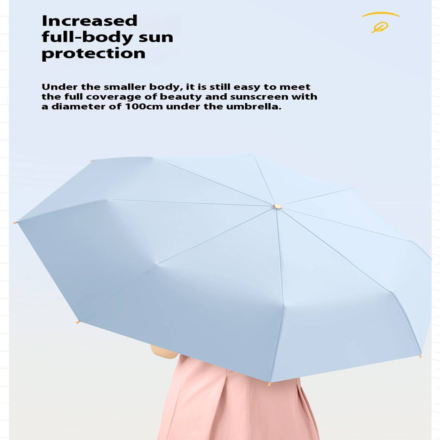 8-Bone Windproof Simple Rain And Light Dual-Use Umbrella 3