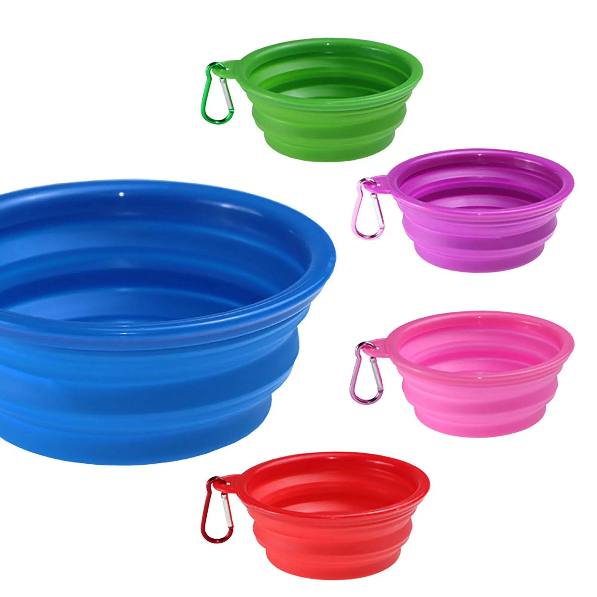 12Oz Pure Color TPE Collapsible Pet Bowl 5