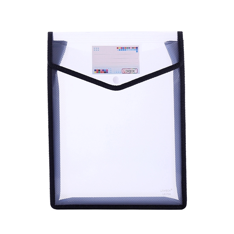 A4 Size Vertical Document Storage Bag With Snap Button 14
