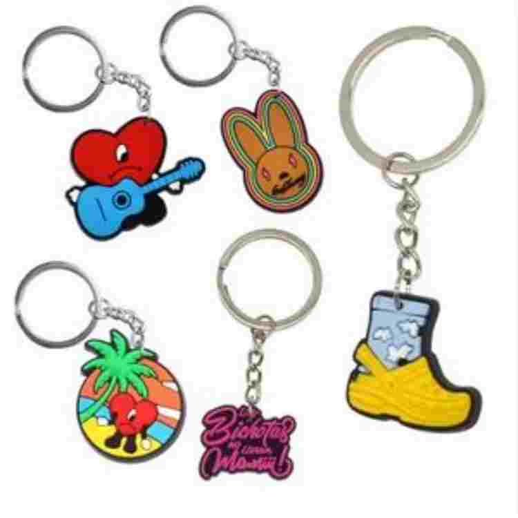 Custom Shape Soft PVC Keychain Fob 2