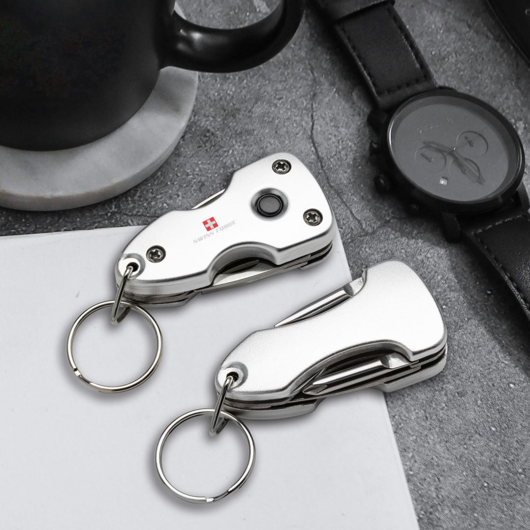 Swiss Force® Wildcub Multi-Tool & Flashlight Keyring 9