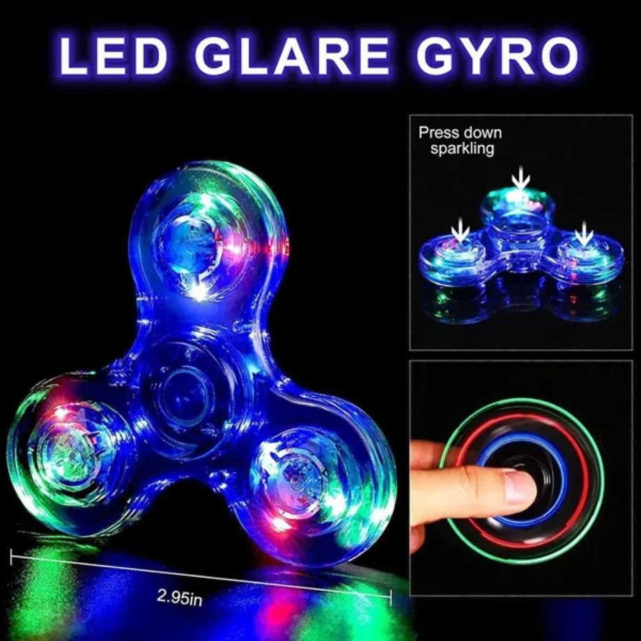 Crystal Luminous LED Fidget Spinner 4