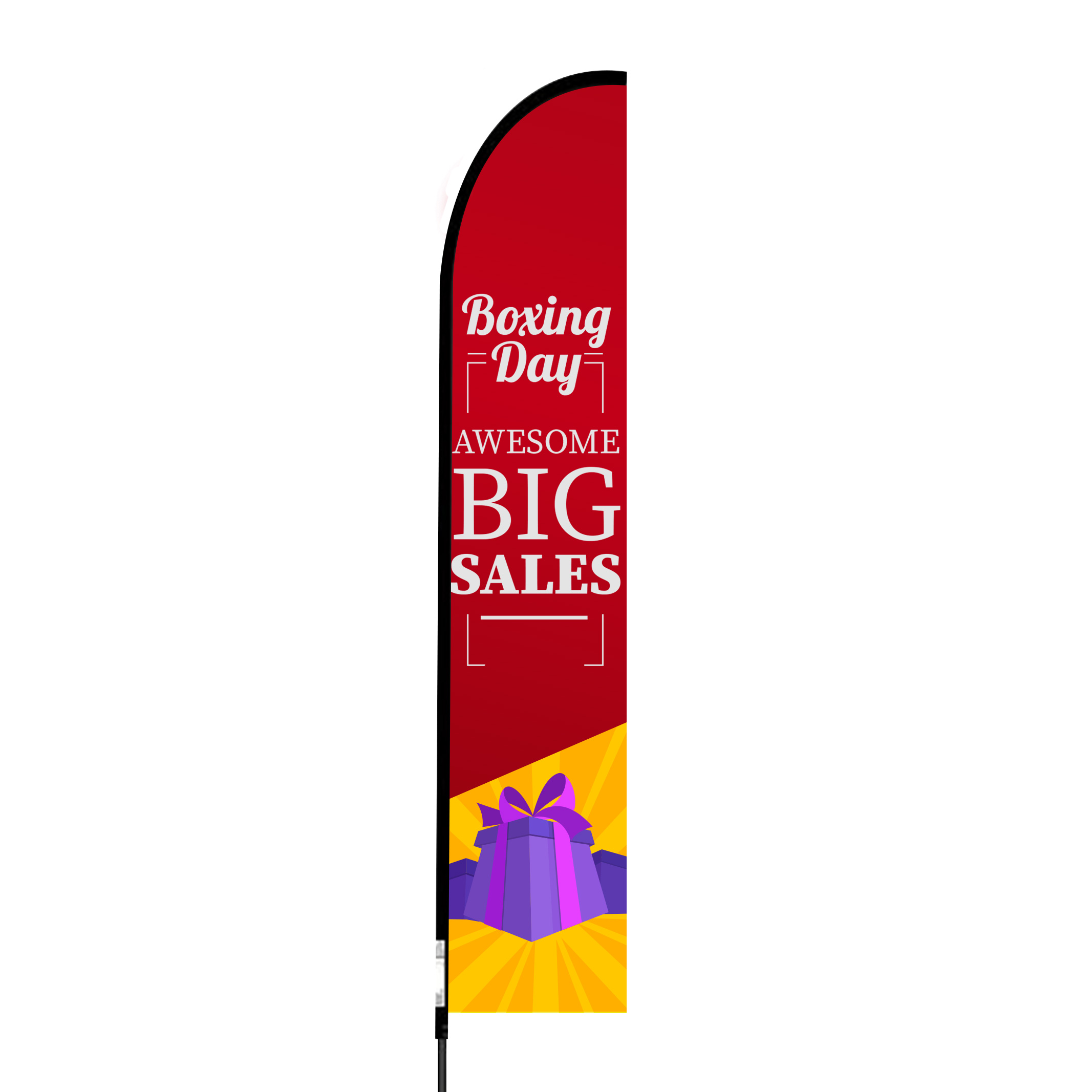 Boxing Day Awesome Big Sales Flag Kit 15' Feet Feather Flag Sign advertising flag Outdoor Banner 1